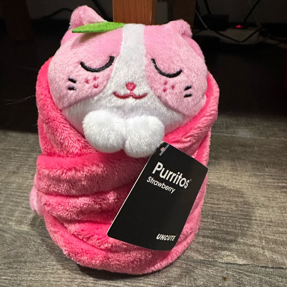 Uncute Strawberry Purritos Plush 6"